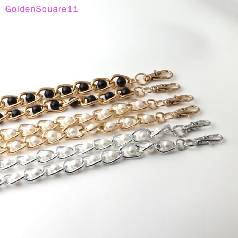 Dây Xích Kẹp Túi Xách / Hành Lý Đính Hạt Ngọc Trai Mạ Vàng Sang Trọng