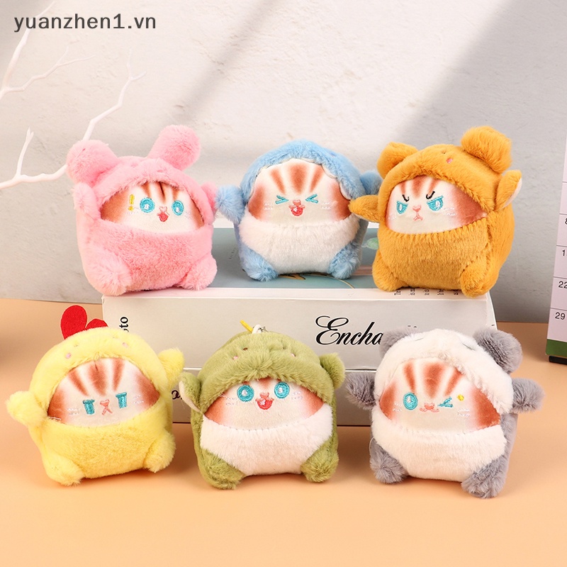 Móc Khóa Hình Mèo Nhồi Bông Mềm Mại Đáng Yêu