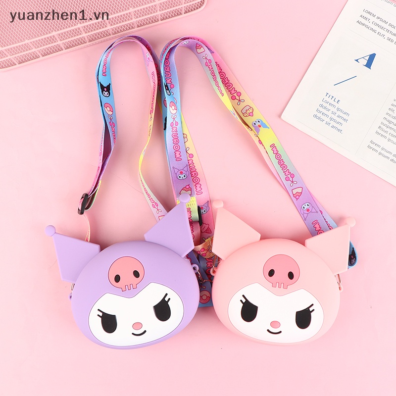 Túi Đeo Chéo Mini Bằng Silicon Chống Thấm Nước Họa Tiết Hoạt Hình Dễ Thương Cho Bé