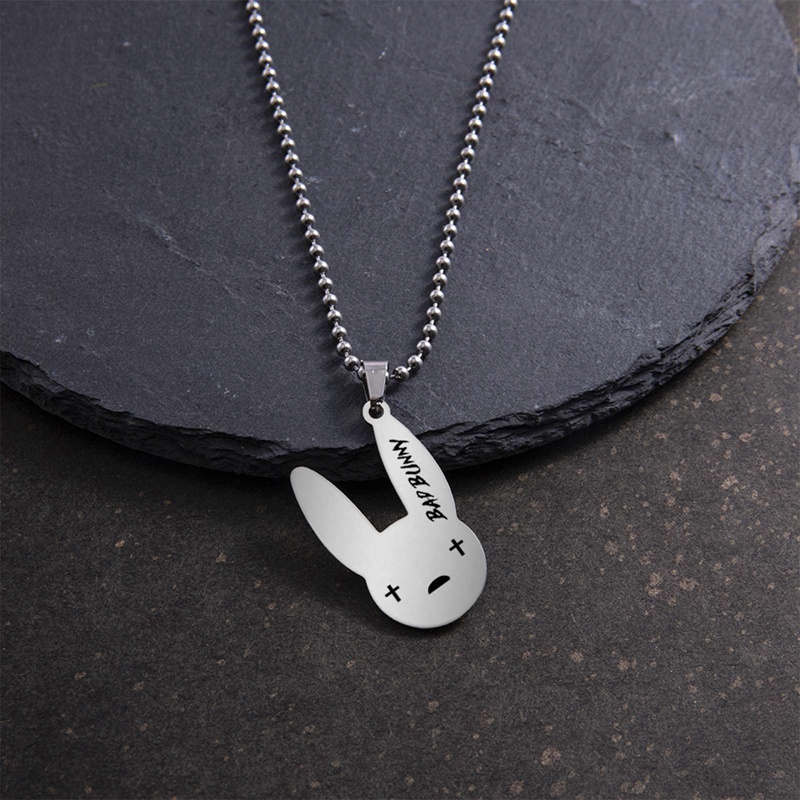 Ygt Vòng cổ Mặt Thỏ Ruffian Bằng Thép Không Gỉ Dễ Thương Dành Cho Nam Và Nữ