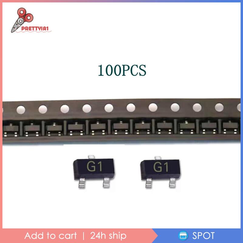 Set 100 Linh Kiện Bán Dẫn SMD MMBT5551LT1G Chuyên Dụng Cho Bảng Mạch Âm Thanh / Video