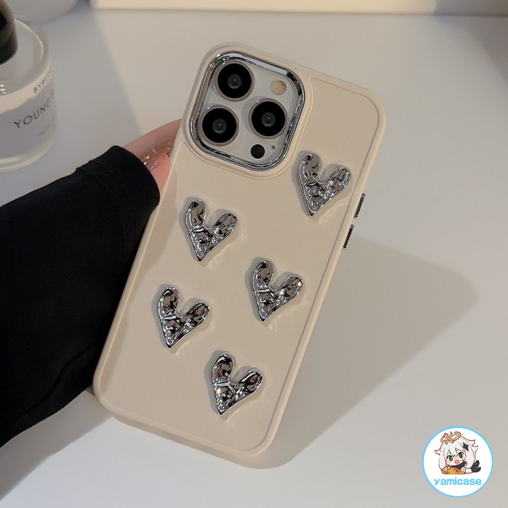 Ốp Điện Thoại Silicone Tình yêu 3D Cho Iphone 15 11 12 13 14 Pro Max 7Plus 8Plus