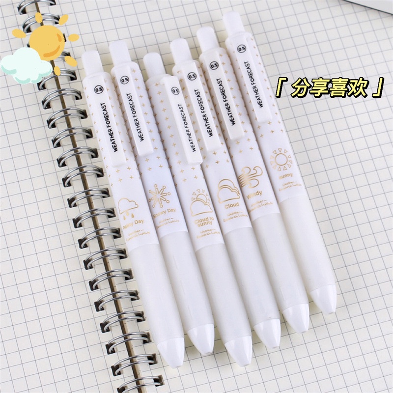 Bút Mực Gel 0.5 Thời Tiết Đơn Giản Nhanh Khô