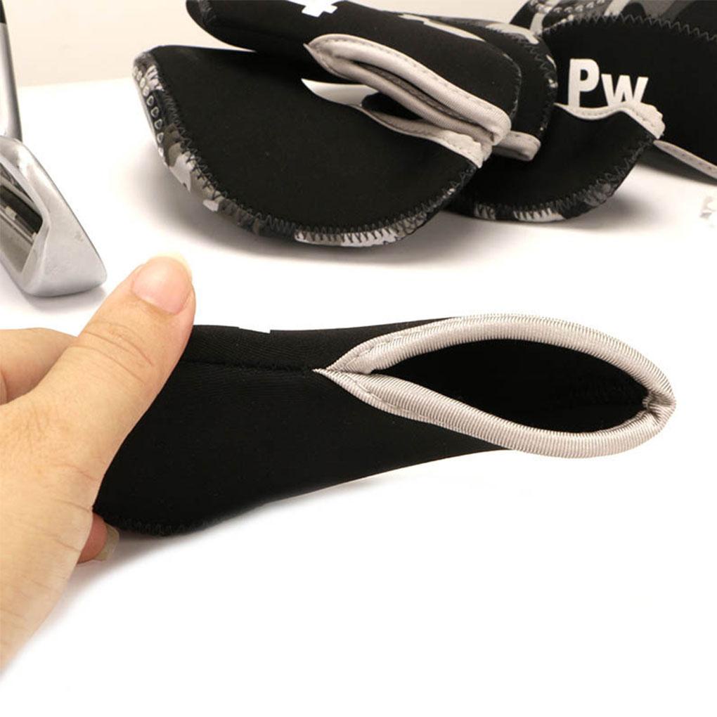 Set 10 Vỏ Bọc Đầu Gậy Đánh Golf Họa Tiết Rằn Ri Có Thanh Kim Loại Bảo Vệ