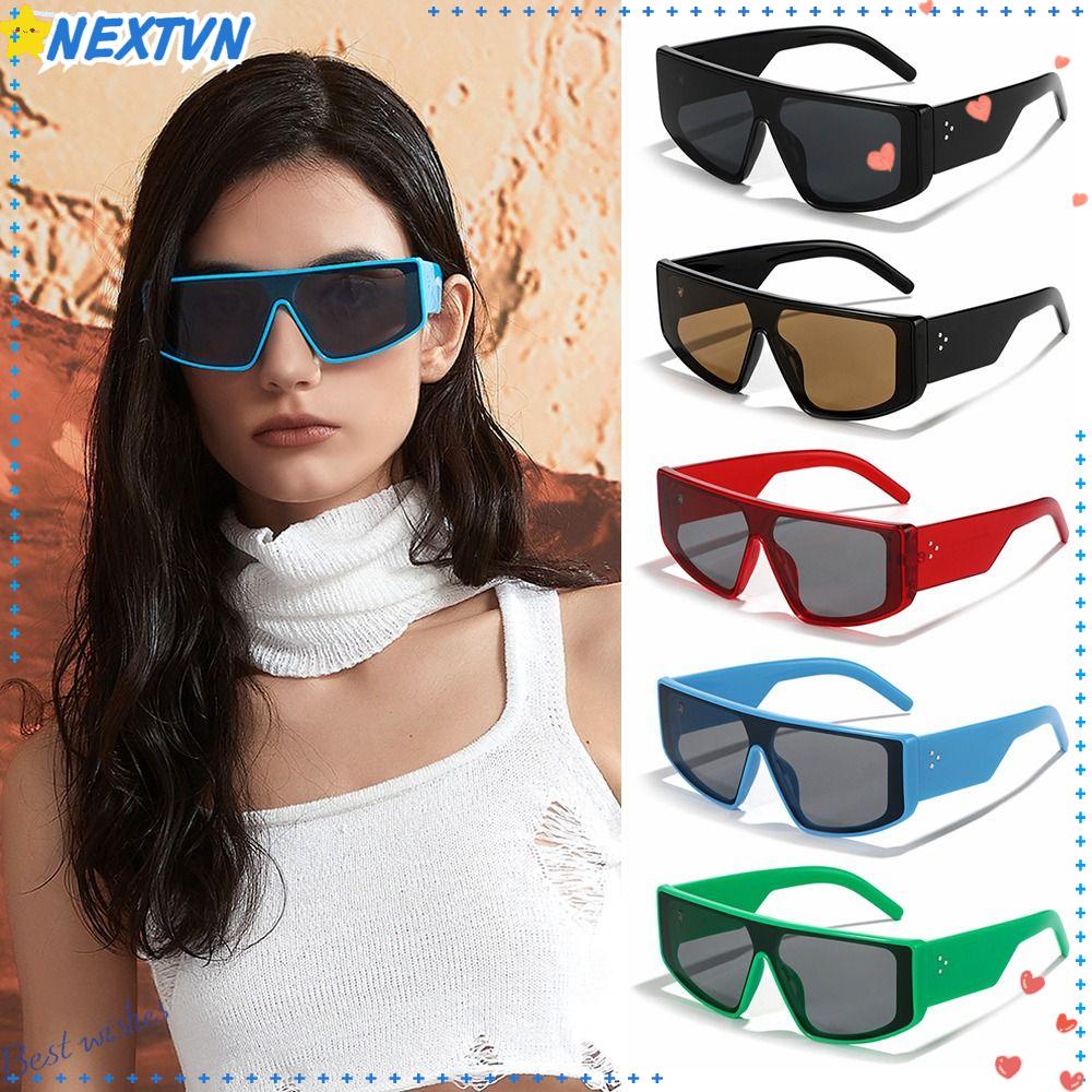 Kính Mát Một Mảnh Y2K Oversized Chống Gió