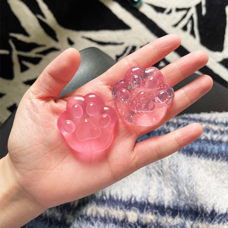 Đồ Chơi Squishy Hình Bàn Chân Mèo 3D Bằng Silicone Mềm Đồ Chơi Giảm Stress