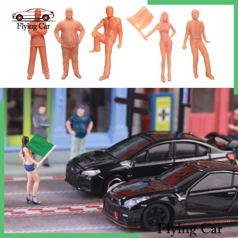 [Lzdjfmy2] 5 Mô Hình Người Tỉ Lệ 1 / 64 Trang Trí Tiểu Cảnh DIY