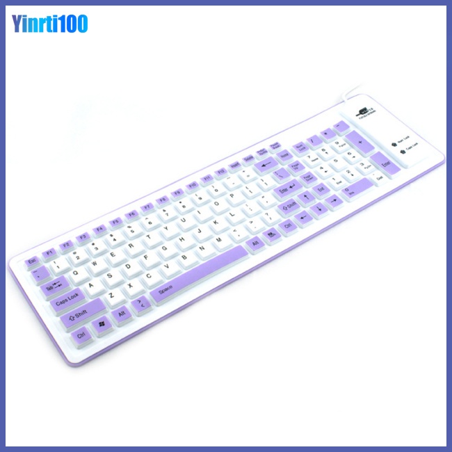 Bàn Phím Silicone Mềm Gấp Gọn Linh Hoạt Không Gây Tiếng Ồn Chống Thấm Nước Cho Pc Laptop