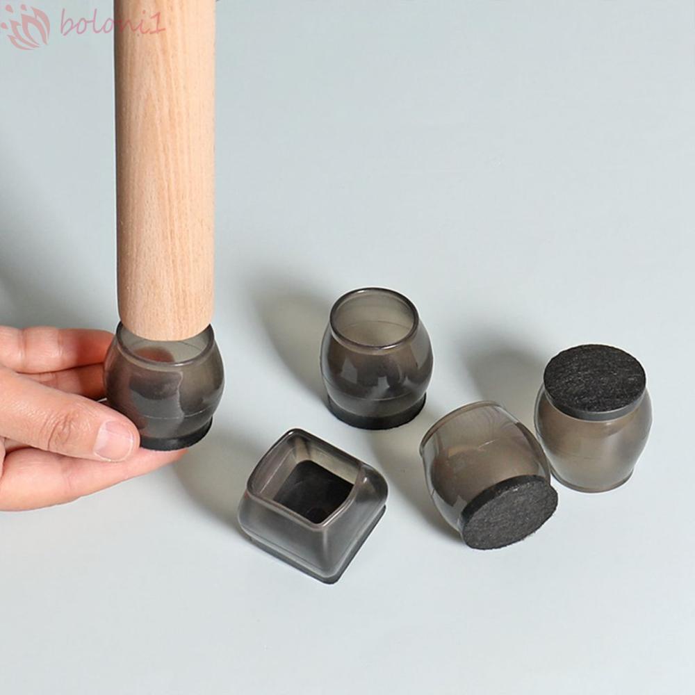Vỏ Bọc Chân Bàn Ghế Bằng TPR Dày Dặn Trong Suốt Chống Trượt Giảm Tiếng Ồn Tiện Dụng