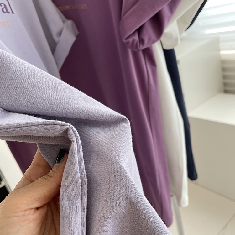 [Áo Thun Mùa Hè] Áo Thun Tay Ngắn Cổ Tròn In Chữ Hàn Quốc!Áo Thun Cotton Mỏng Nhẹ Dáng Rộng Dài Vừa Phải Dễ Phối Đồ Cho Nữ