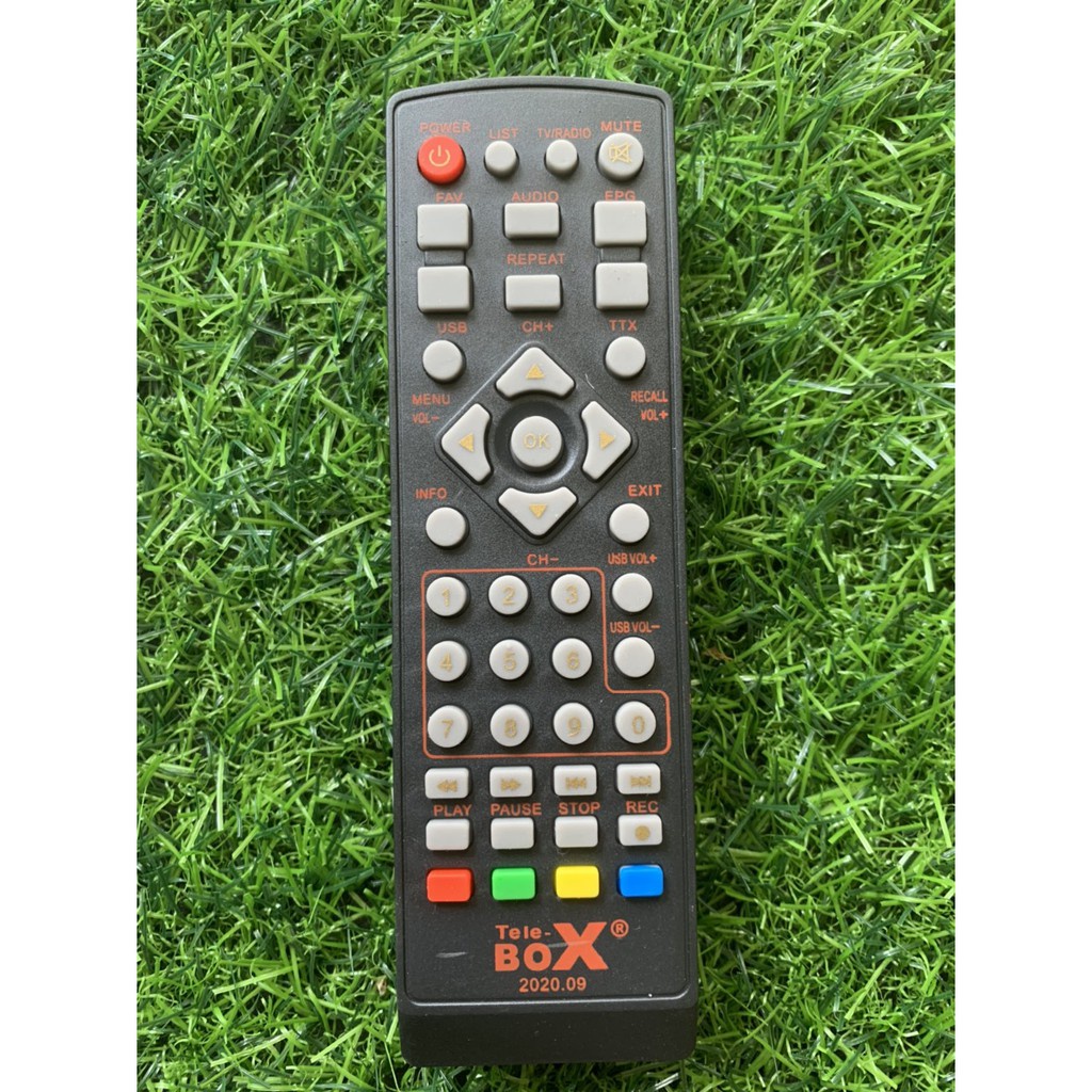 Điều khiển đầu TeleBox T201 DVB T2, remote đầu thu Telebox TV - Hàng tốt