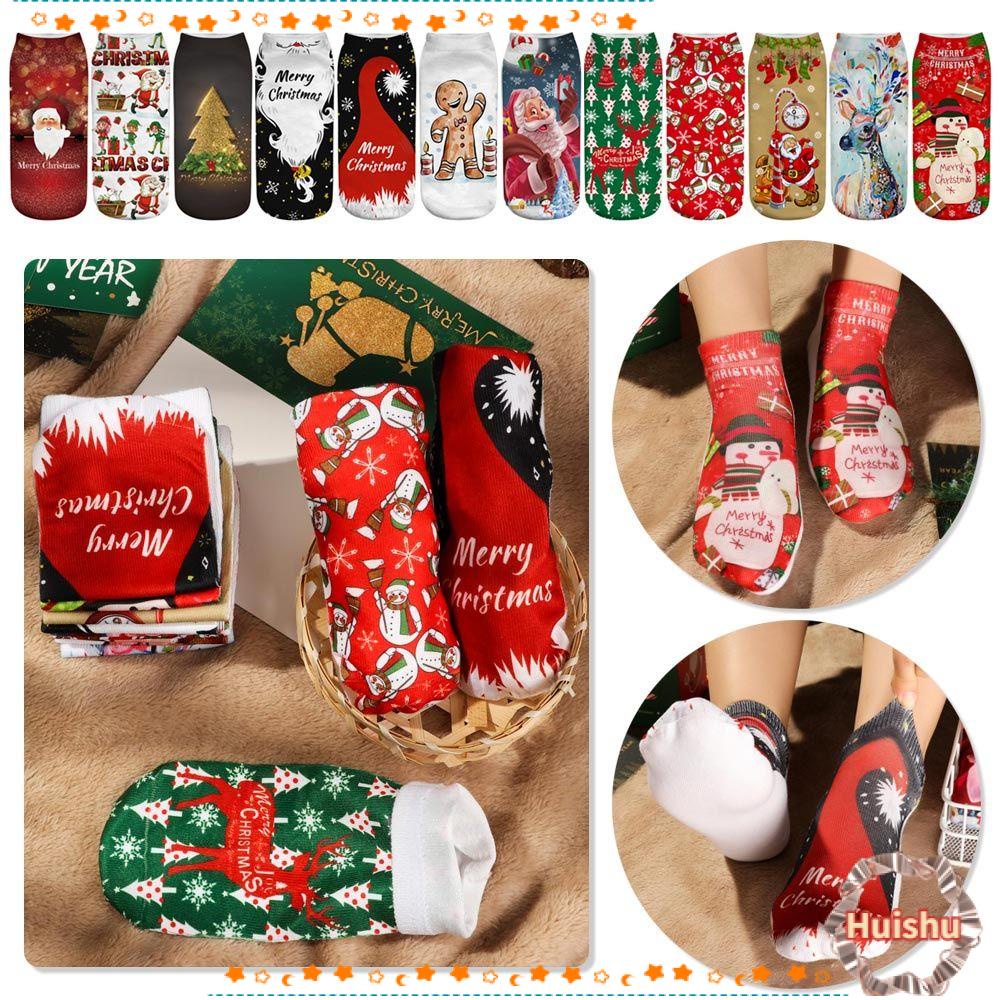 HS Tất Cotton Hoạ Tiết Giáng Sinh Năm Mới