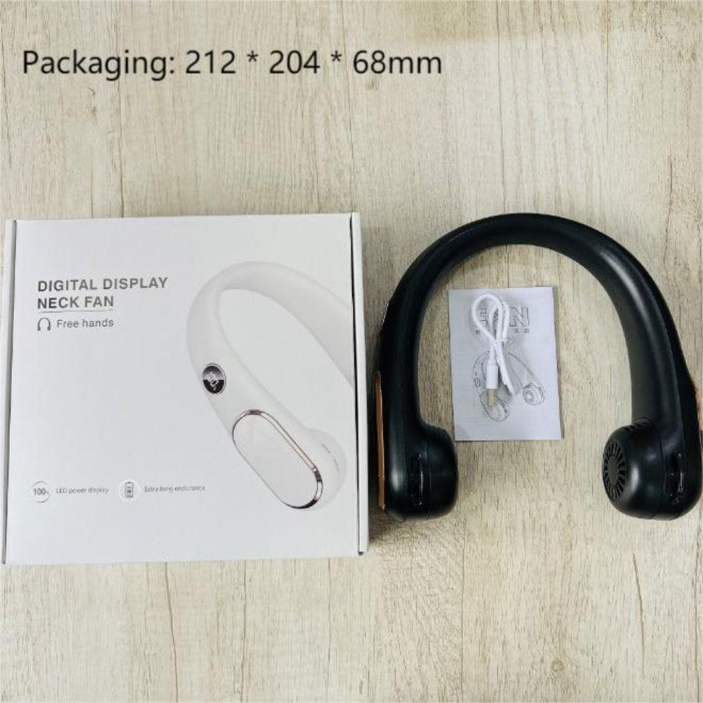 ESPO Quạt Làm Mát Đeo Cổ Không Cánh 4 Tốc Độ Có Màn Hình LED Sạc Cổng Usb Dùng Khi Chơi Thể Thao Ngoài Trời