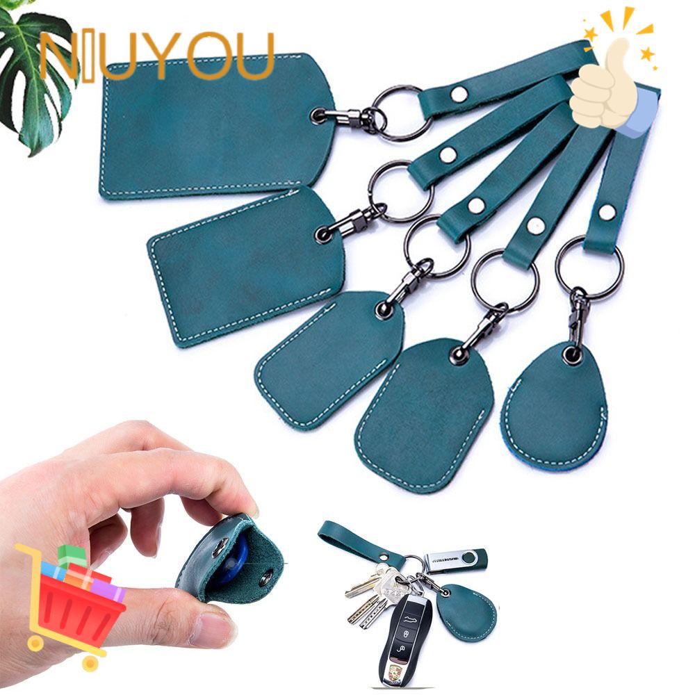 Hộp Đựng Thẻ ID / Chìa Khóa Bằng Da Tiện Dụng Ốp