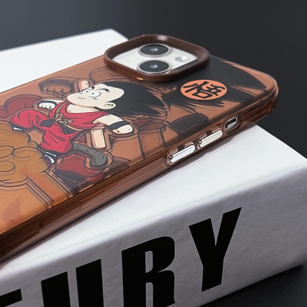 Ốp Điện Thoại TPU Mềm Nhám Trong Suốt Họa Tiết Hoạt Hình Dragon Ball Cho iPhone 14 13 12 11Pro Max