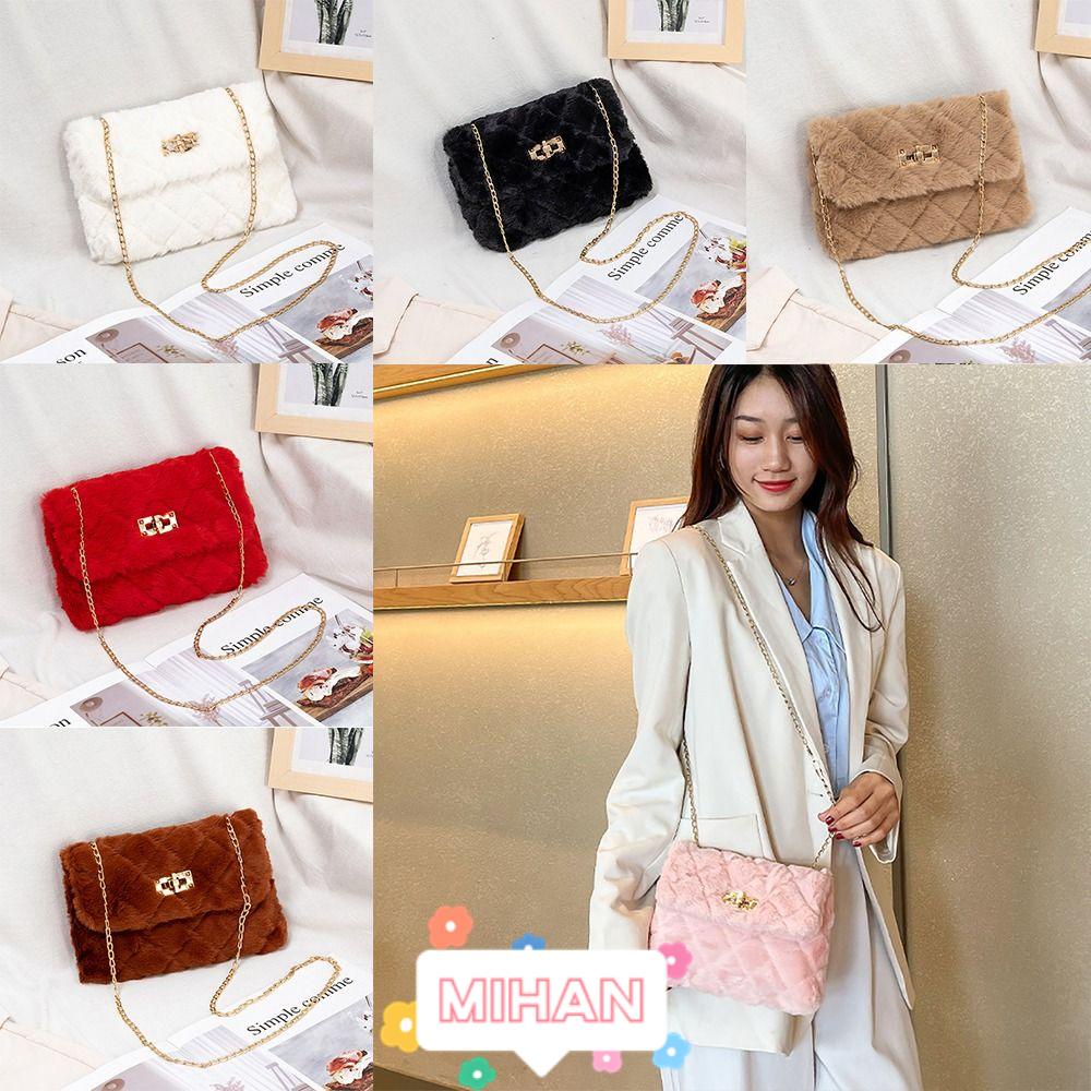 Túi Đeo Chéo Phủ Lông Mềm Thời Trang MIHAN1