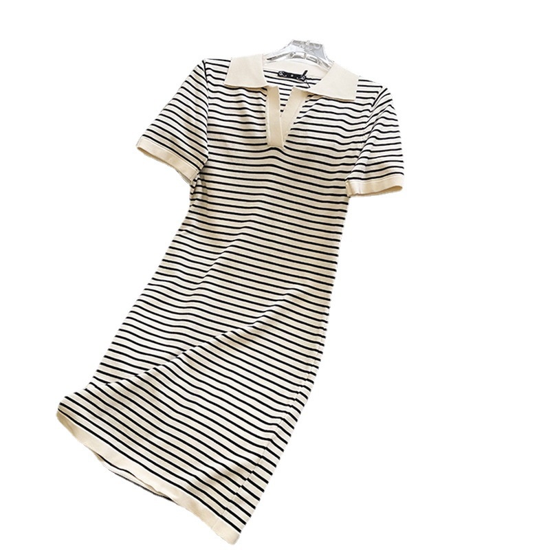 Đầm Dệt Kim Tay Ngắn Dáng Ôm Thời Trang Mùa Hè Xinh Xắn Cho Nữ