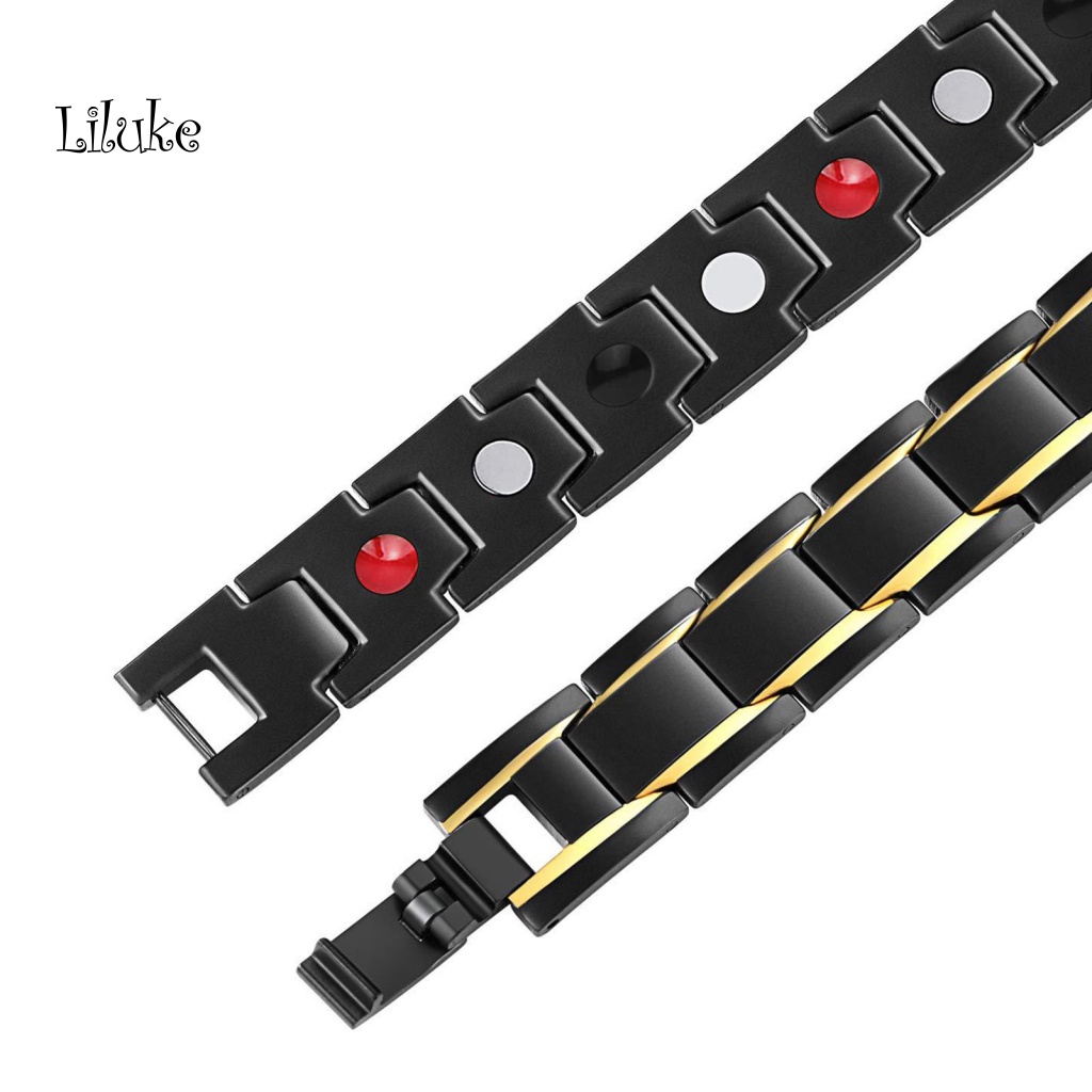 Vòng Tay Hợp Kim Mạ Vàng Trang Trí Đá Phong Cách Hip Hop Thời Trang Cho Nam