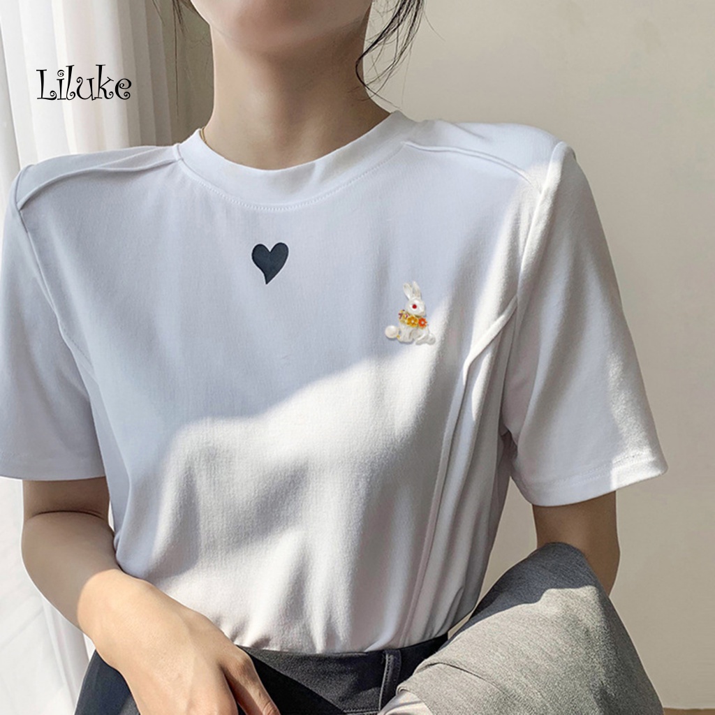 Trâm Cài Áo Hình Chú Thỏ Hoạt Hình Đính Đá Phong Cách Vintage Thời Trang Cho Nữ