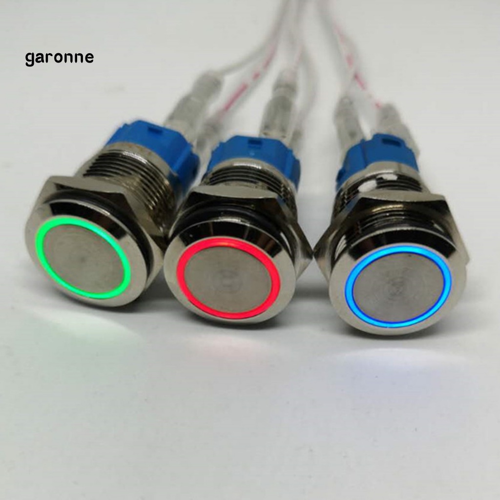 Công Tắc Tự Đặt Chống Thấm Nước 16mm Bằng Kim Loại Độ Sáng Cao Cho Đèn LED