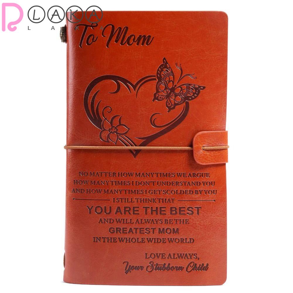 LAKAMIER Sổ Nhật Ký Bìa Da Thời Trang Có Thể Nạp Lại Cho Mẹ