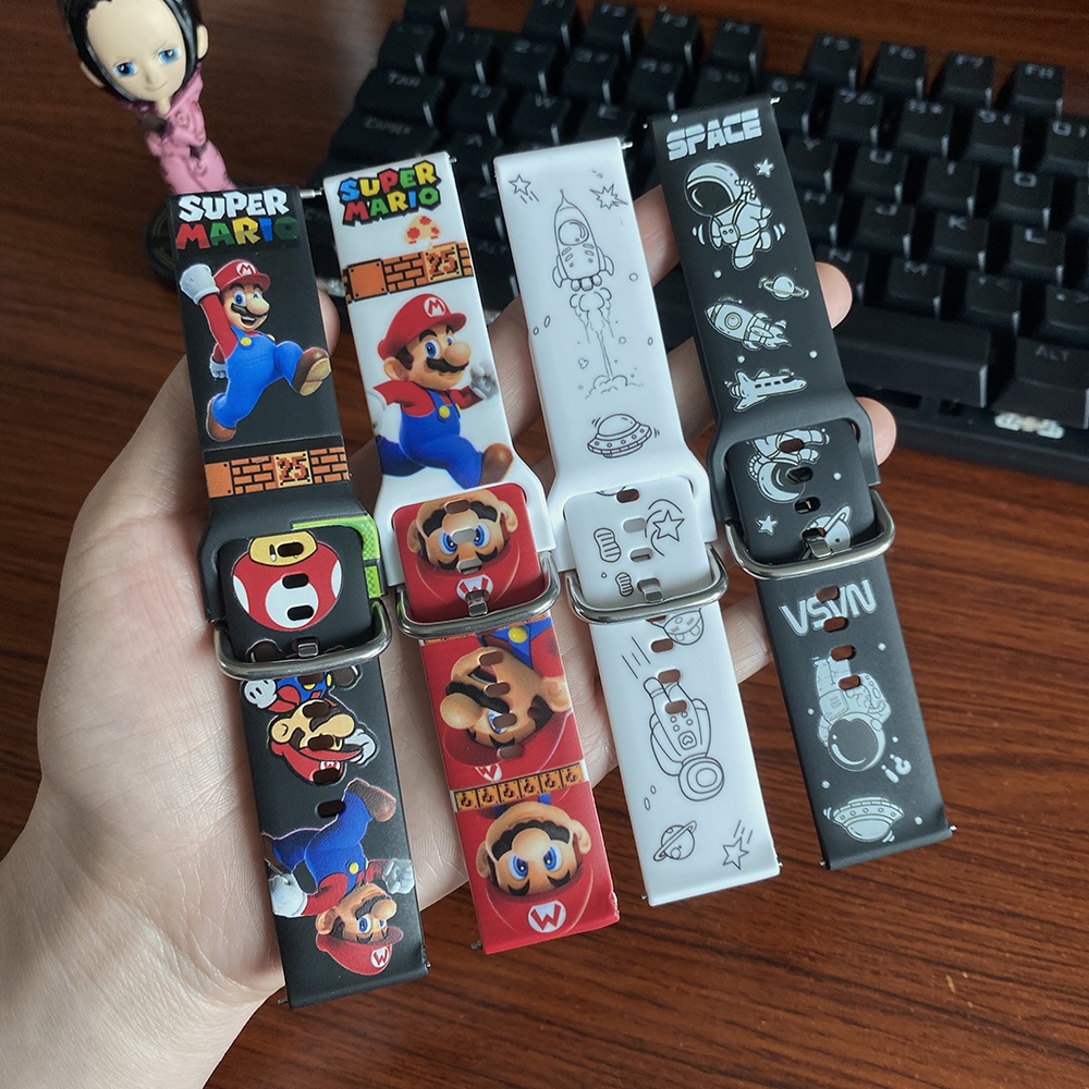 Dây Đeo Silicon Họa Tiết Rằn Ri Thời Trang Cho Đồng Hồ Thông Minh Xiaomi S1 Active