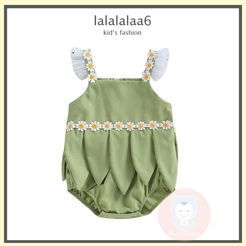 Áo Liền Quần Sát Nách In Hoa Cho Bé Gái LAA6-Baby