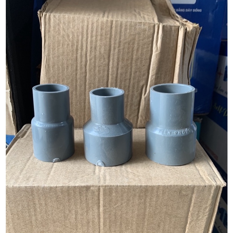 Côn thu, tê thu 21/27, 34/21, 34/27 nhựa pvc Tiền Phong