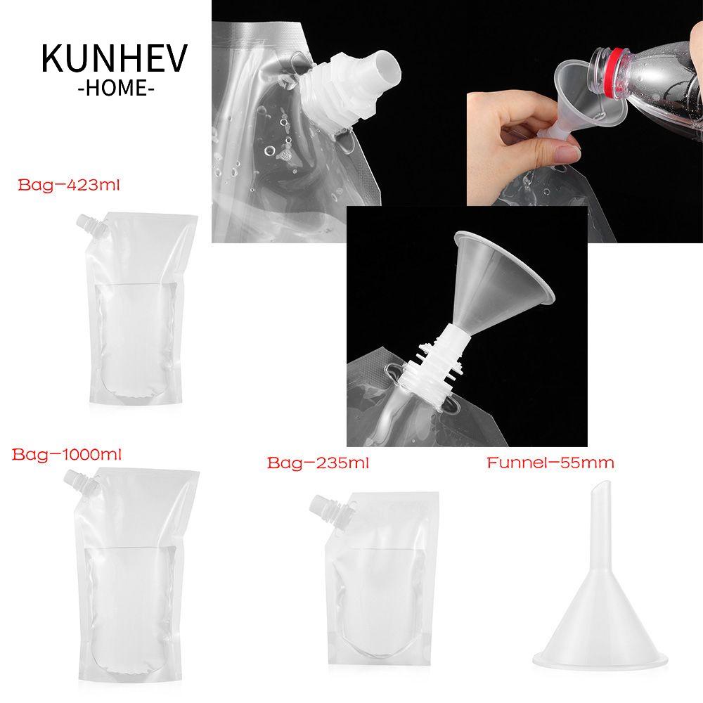KUNHEV Phễu Rót Nước Ép Bằng Nhựa Trong Suốt Tiện Dụng