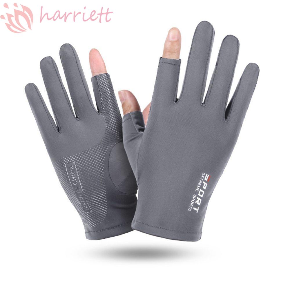 Găng Tay Co Giãn Thoáng Khí Chống Nắng Chống Trượt Màu Sắc Đơn Giản Dành Cho Nam