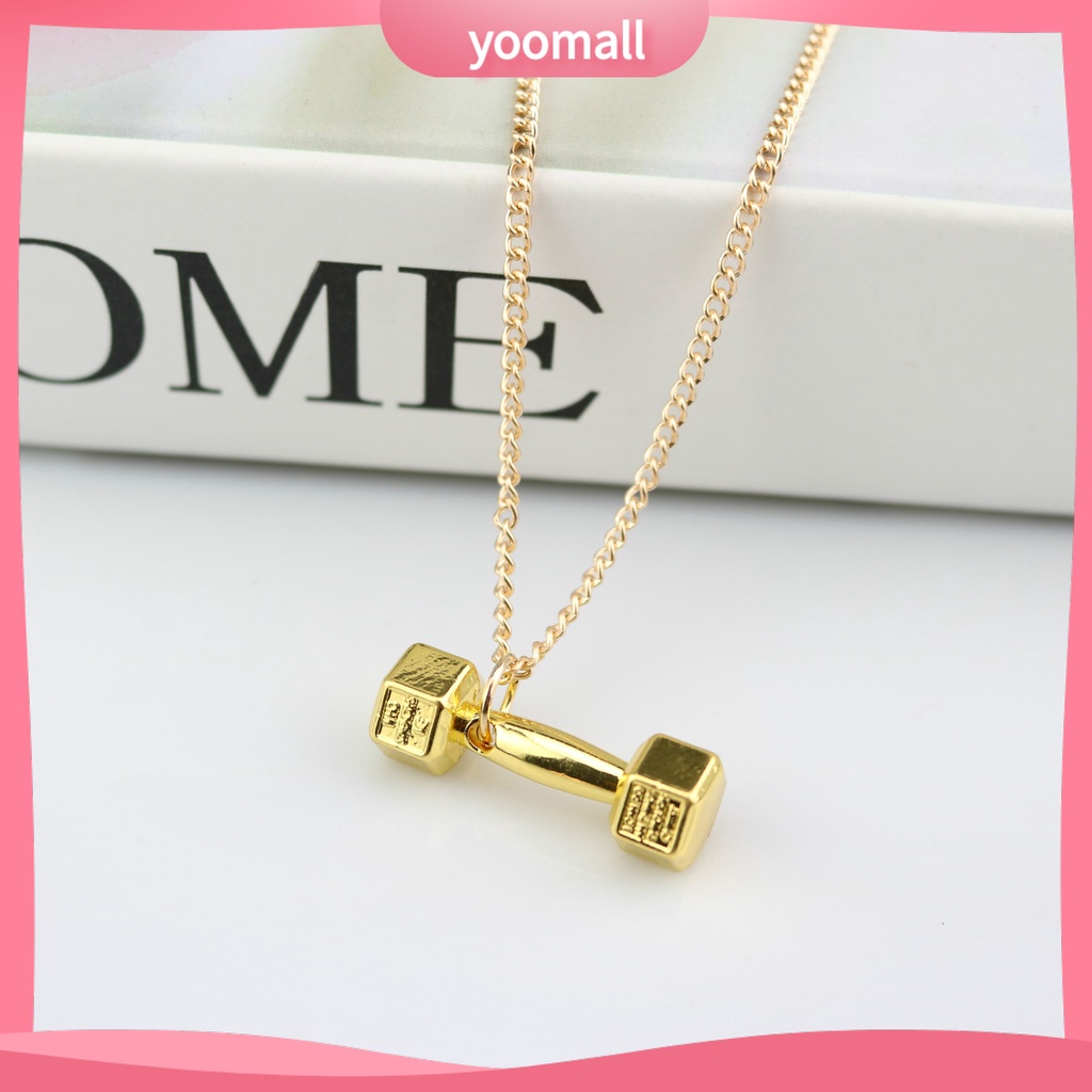 Vòng cổ Mặt Hình Quả Tạ Cá Tính Cho Nam Nữ