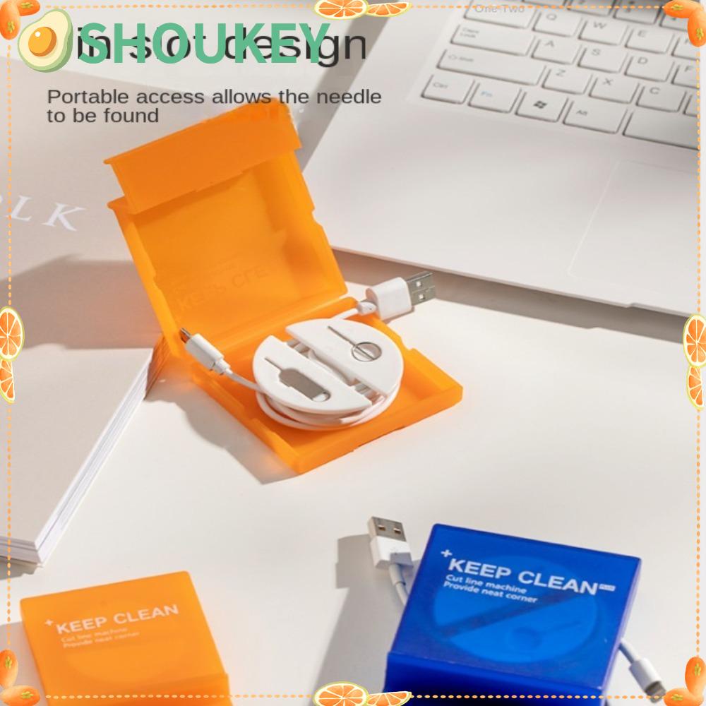 SHOUKEY Hộp Đựng Dây Cáp / Tai Nghe / Điện Thoại Để Bàn Hình Vuông Tiện Lợi SHOUKEY