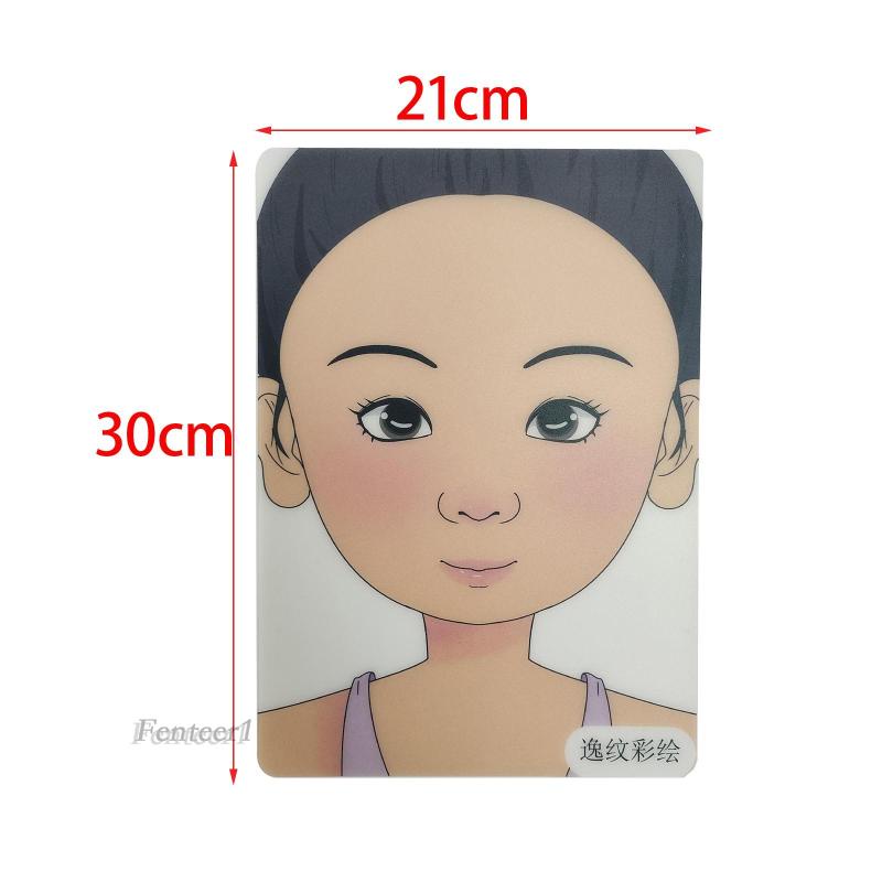 [Fenteer1] Khuôn Tập Vẽ Trang Điểm Tiện Lợi Dành Cho Trẻ Em