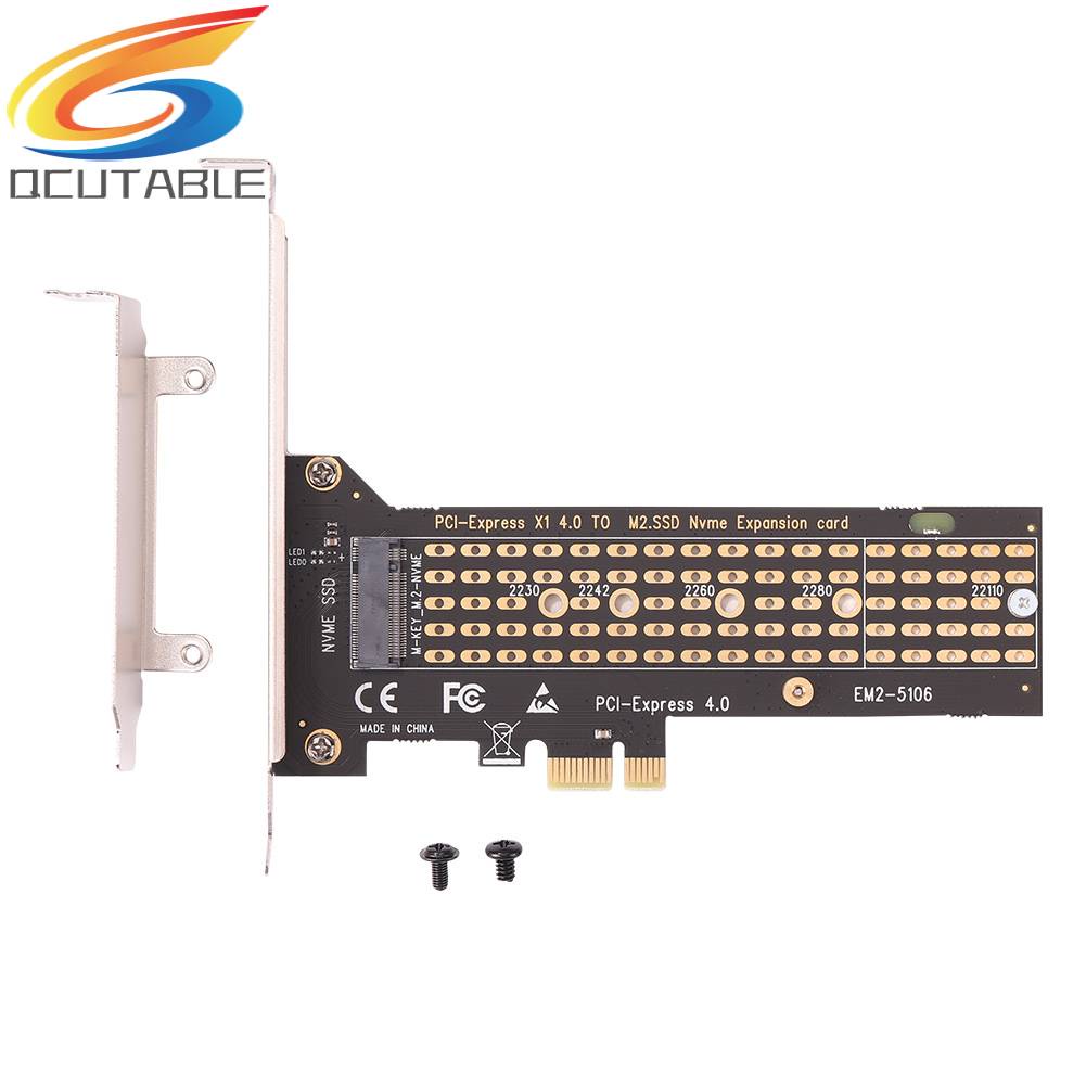 Card Mở Rộng EM2-5106 SSD M.2 Sang PCI-E 1x Cho M-Key NVME / B-Key SATA