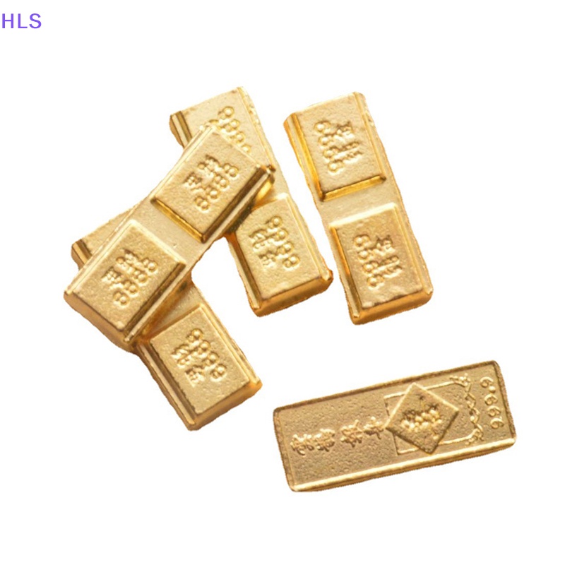 [HLS] 1 Phụ Kiện Gạch Vàng Trang Trí Nhà Búp Bê Thu Nhỏ