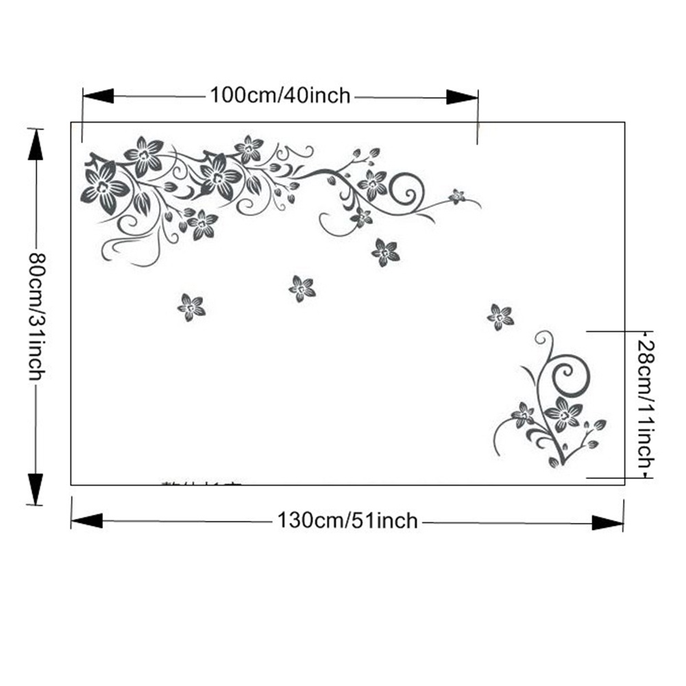 Miếng Dán Tường Chống Thấm Nước Họa Tiết Hoa Trang Trí Nhà Cửa