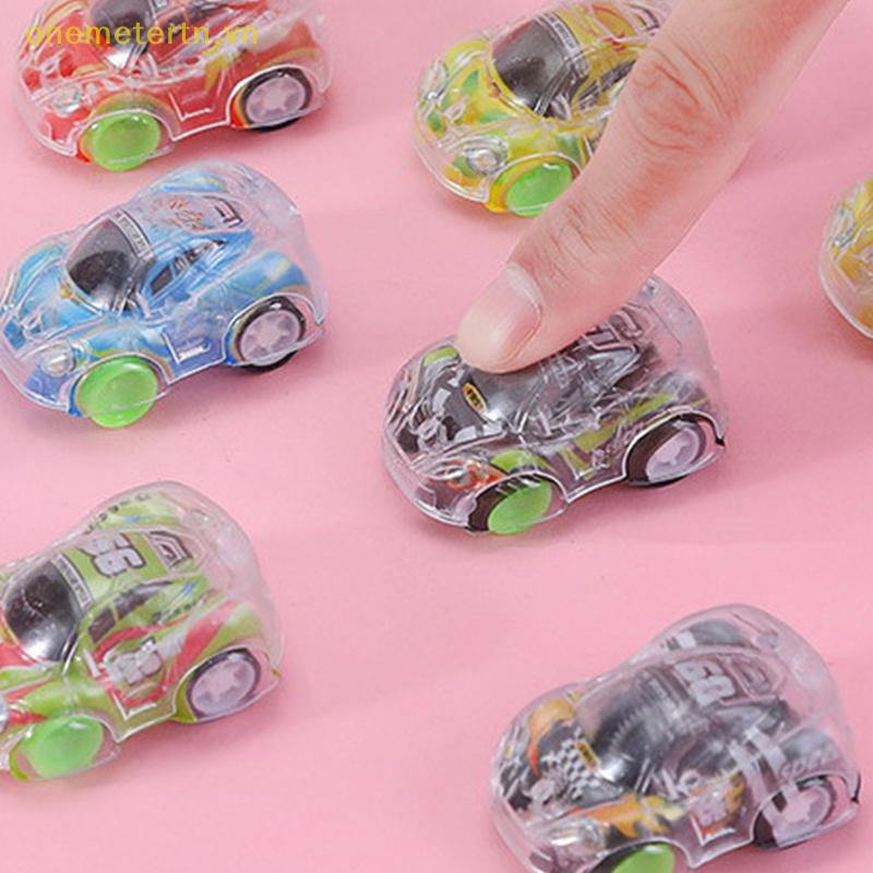 Set 5 Mô Hình Xe Hơi Hai Lớp Trong Suốt Mini Dễ Thương Dùng Làm Quà Tặng Cho Bé