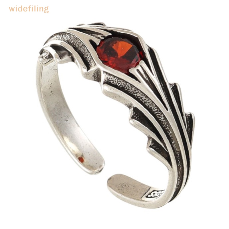 Nhẫn Mạ Bạc 925 Đính Đá Đỏ Thiết Kế Tối Giản Dễ Thương Thời Trang Cho Nữ