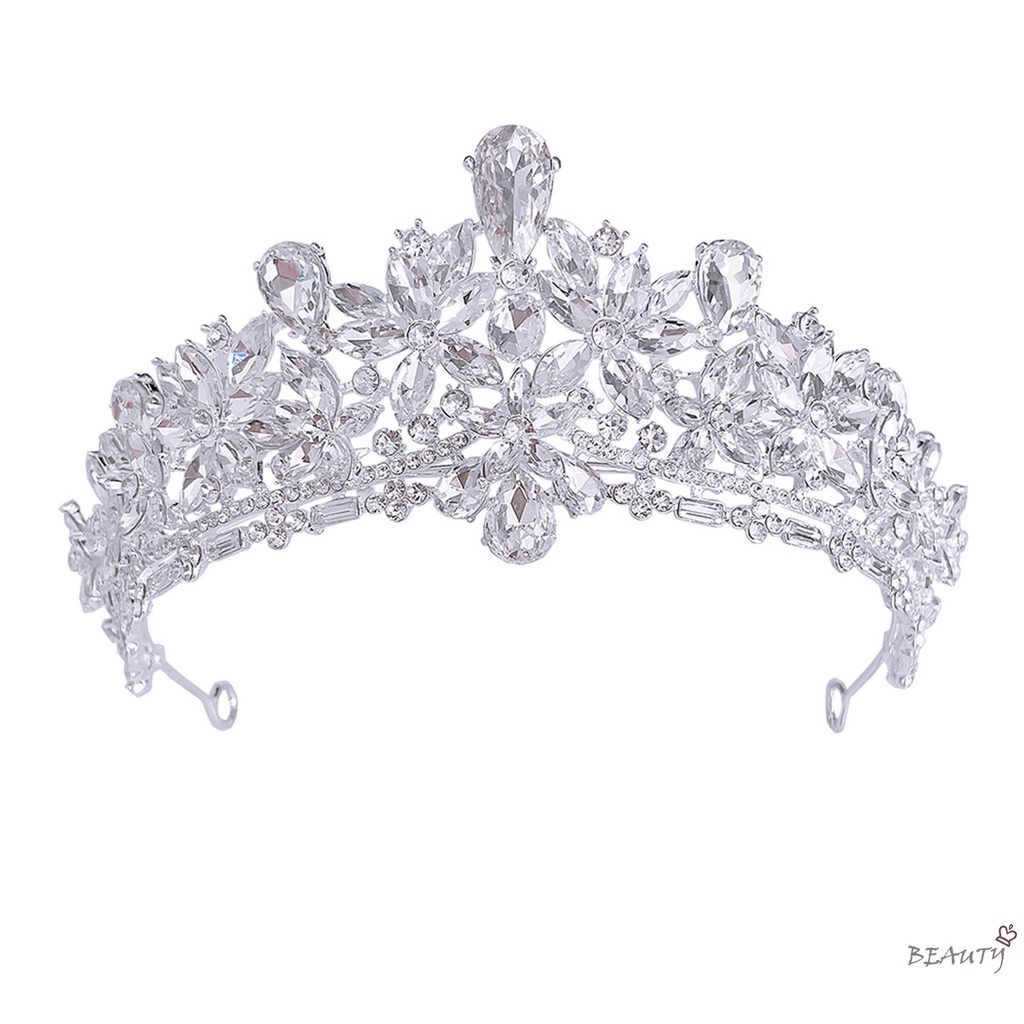 Cài Tóc Hình Vương Miện Đính Đá Sang Trọng Cho Cô Dâu