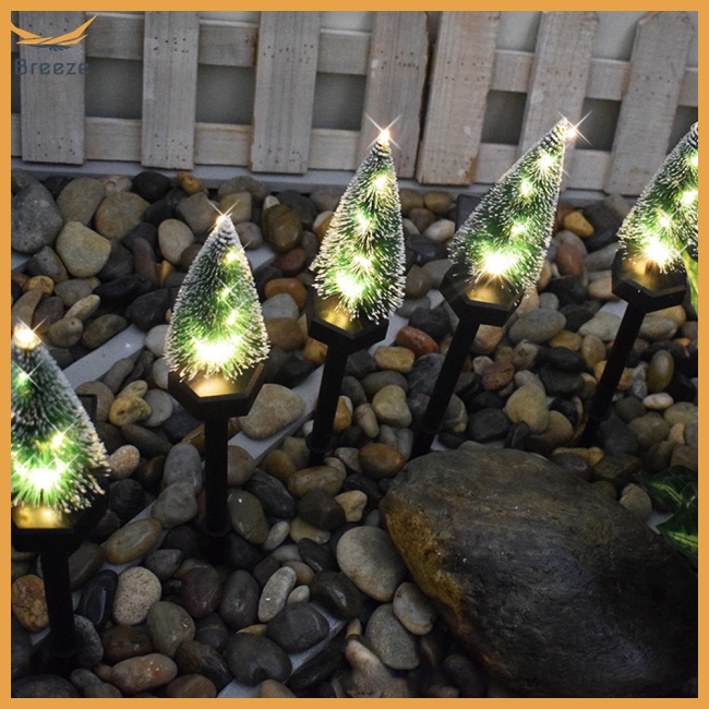 Đèn Led Năng Lượng Mặt Trời Chống Thấm Nước Hình Cây Thông Trang Trí Giáng Sinh