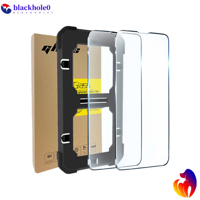 Kính Cường Lực Bảo Vệ Màn Hình Chống Tĩnh Điện Kèm Khay Lắp Đặt Cho Iphone14