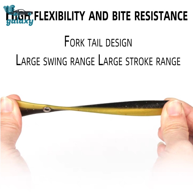 Galaxy Set 10 Mồi Giả Nhử Cá 7cm / 10cm Bằng Nhựa Mềm