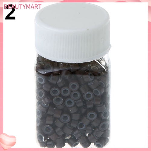 Set 500 Hạt Nối Tóc Bằng Silicone Và Nhôm Tiện Dụng