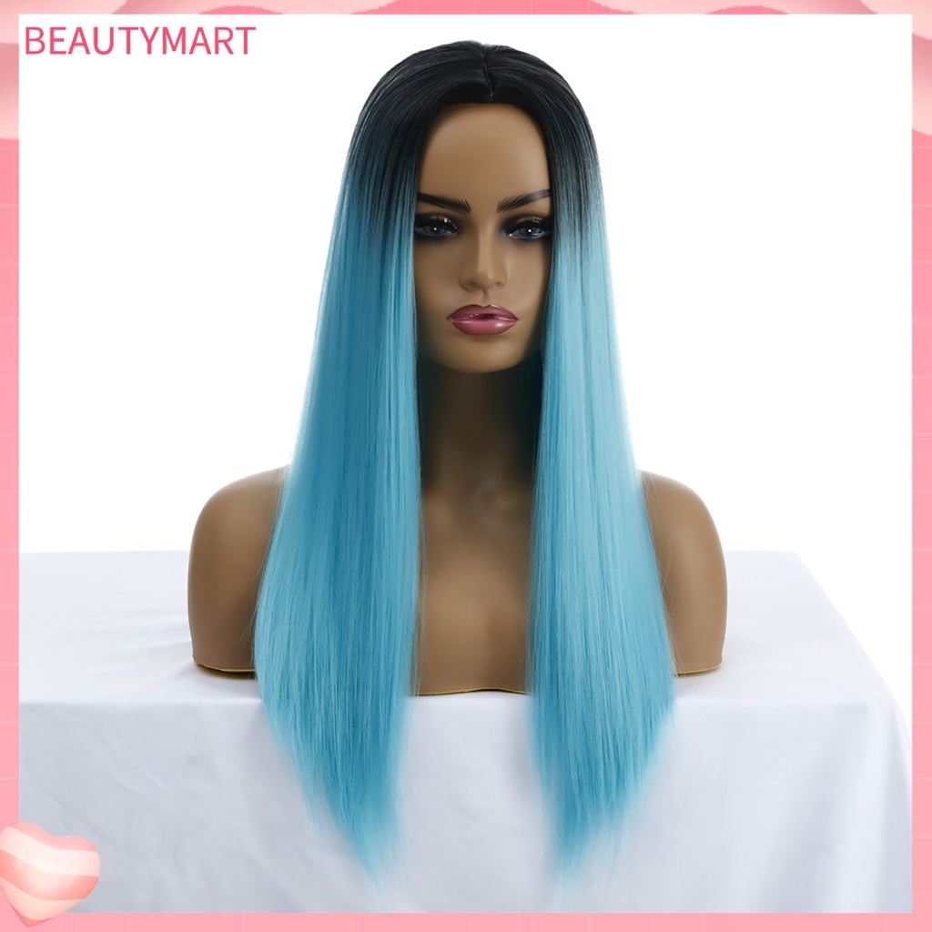 Bộ Tóc Giả Dài Thẳng Bằng Sợi Tổng Hợp Dành Cho Nữ