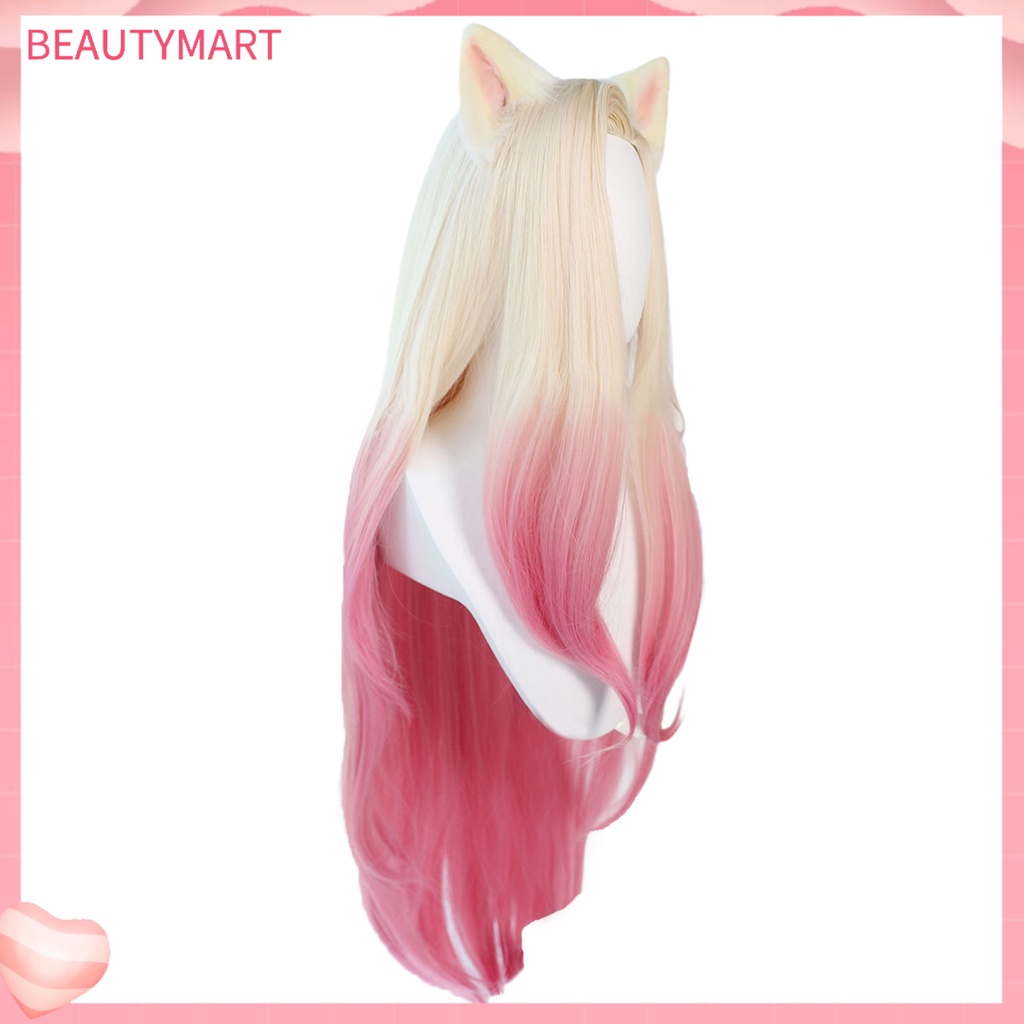 [beautymart] Tóc Giả Hóa Trang Ahri Sành Điệu Màu Hồng Hỗn Hợp Ahri Da Sử Dụng Hàng Ngày