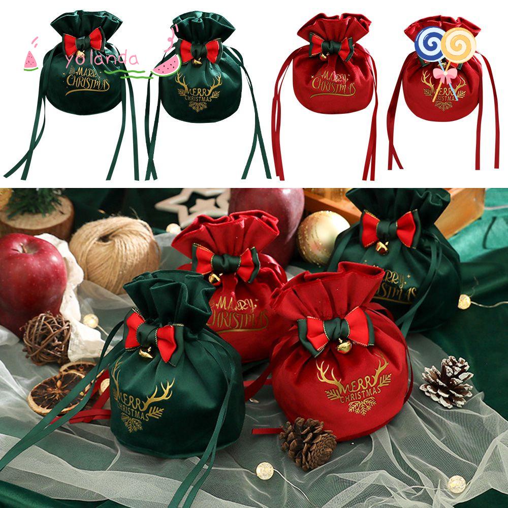 YOLA Túi Nhung Đựng Quà Giáng Sinh Dễ Thương