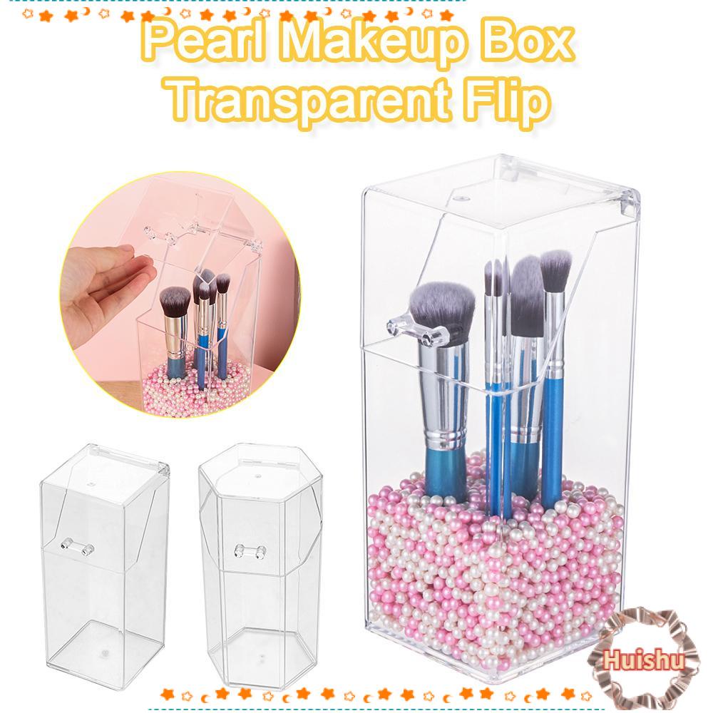 HS Hộp Đựng Cọ Trang Điểm Có Nắp Đậy Chống Bụi Ốp