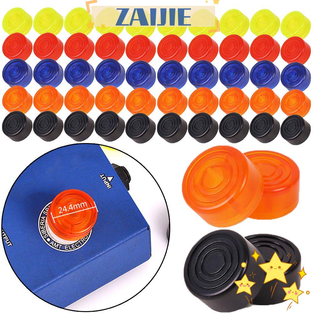 ZAIJIE24 Set 10 Nắp Đậy Bảo Vệ Nút Bấm Bàn Đạp Đàn Guitar Màu Sắc Ngọt Ngào