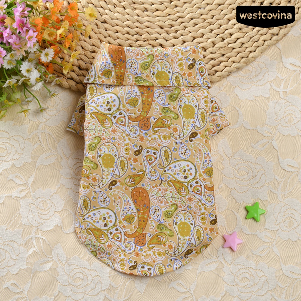 [COD]♞Áo Sơ Mi Thoáng Khí Phong Cách Hawaii Thời Trang Đi Biển Mùa Hè Cho Thú Cưng