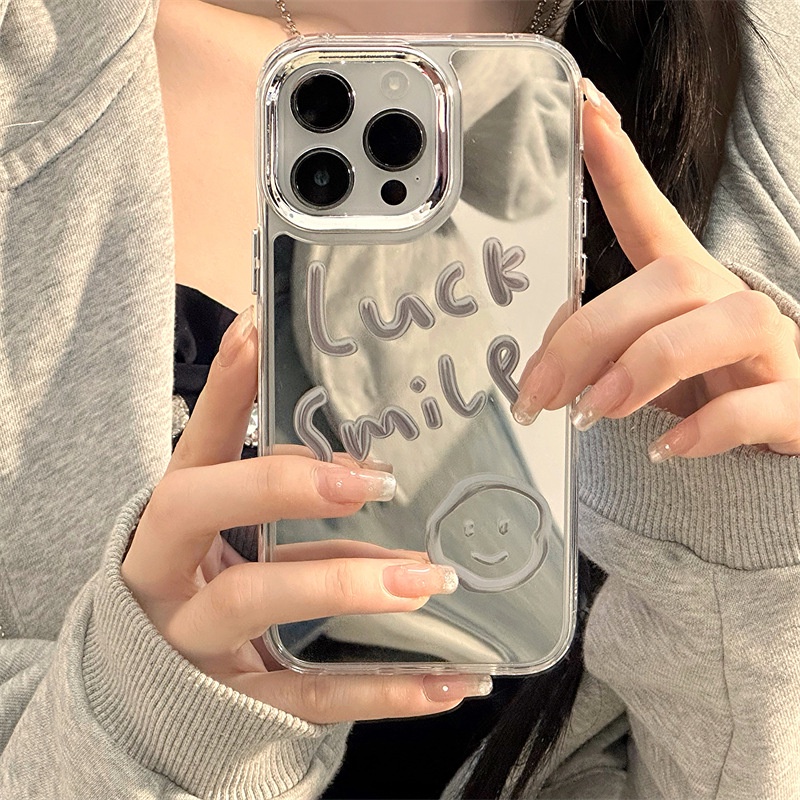 Ốp Điện Thoại Hình Mặt Cười Ba Trong Một iPhone 14 13 12 11 PROMAX XS XR XSMAX SE2020 6 7 8PLUS MINI 14promax 1311 / 12Pro